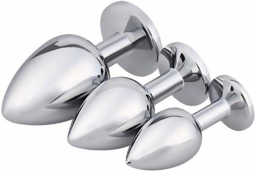 Akstore 3 piezas de tapones anales