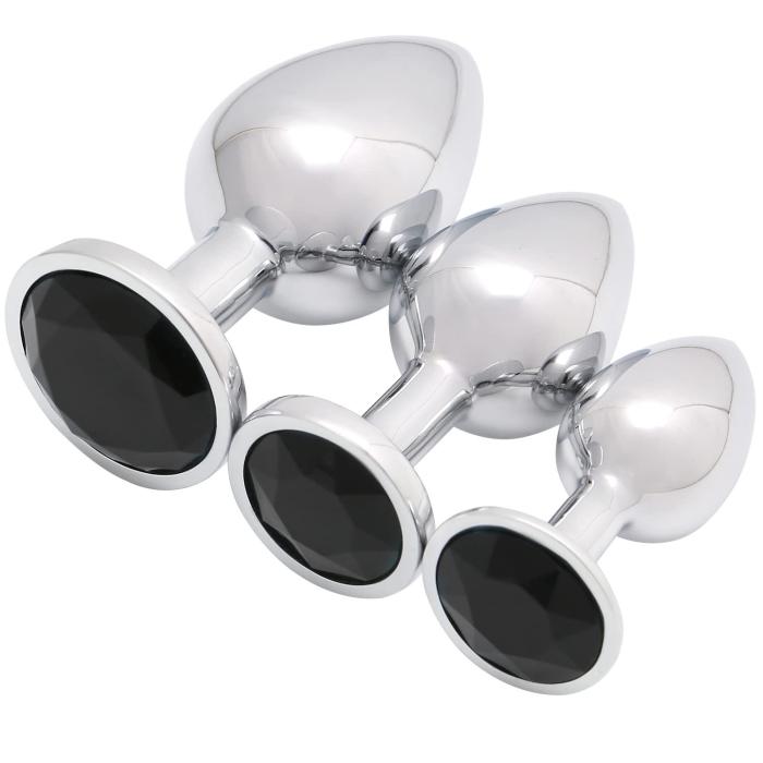 Akstore 3 piezas de tapones anales