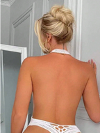 Body de encaje, talla única.