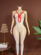 Conjunto de lencería body stocking sexy para mujer
