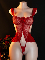 Body de encaje sexy, cautivador y revelador