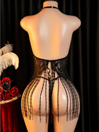 conjunto de 2 piezas: vestido + tanga, conjunto de vestido y lencería